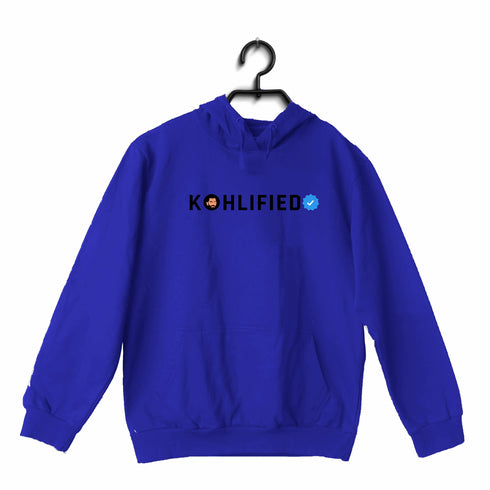 Quirkipedia Kohlified Verified Cricket     Hooded SweatShirts